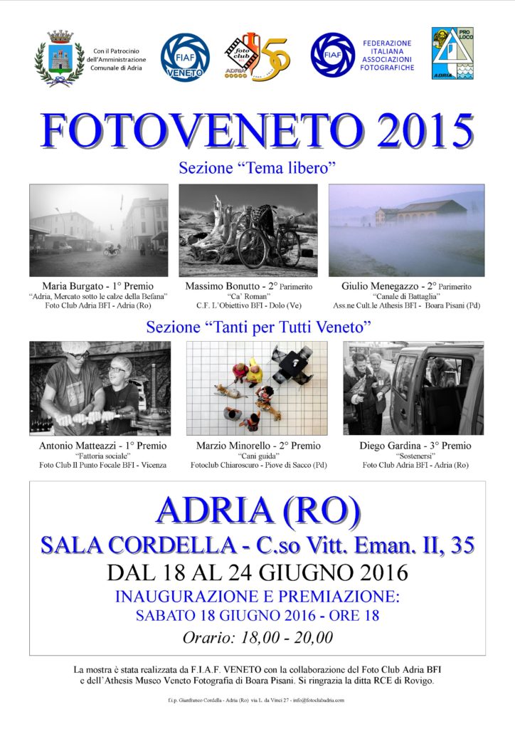 fotoveneto 2015 premiazioni Adria